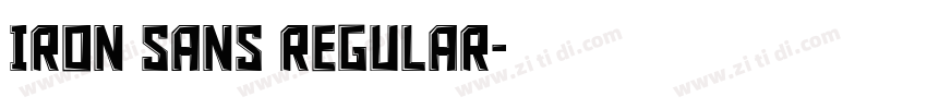 Iron Sans Regular字体转换 Iron Sans Regular字体转换